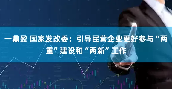 一鼎盈 国家发改委：引导民营企业更好参与“两重”建设和“两新”工作