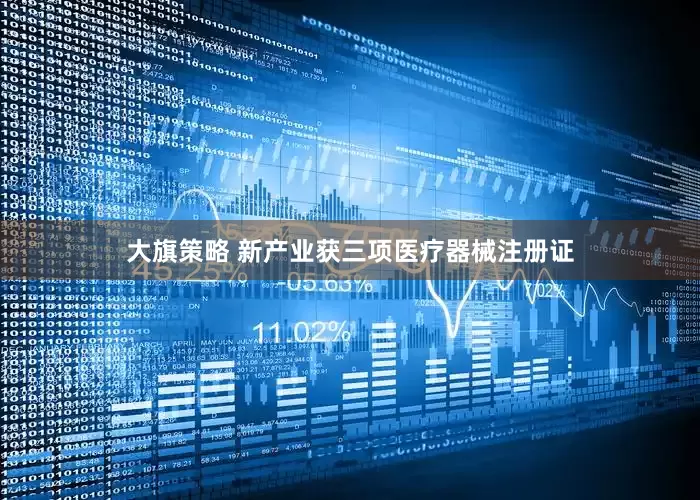 大旗策略 新产业获三项医疗器械注册证